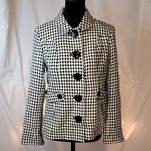Style & Co. Women's Acrylic Jacket Size 6 Petite - Black & White - Like New